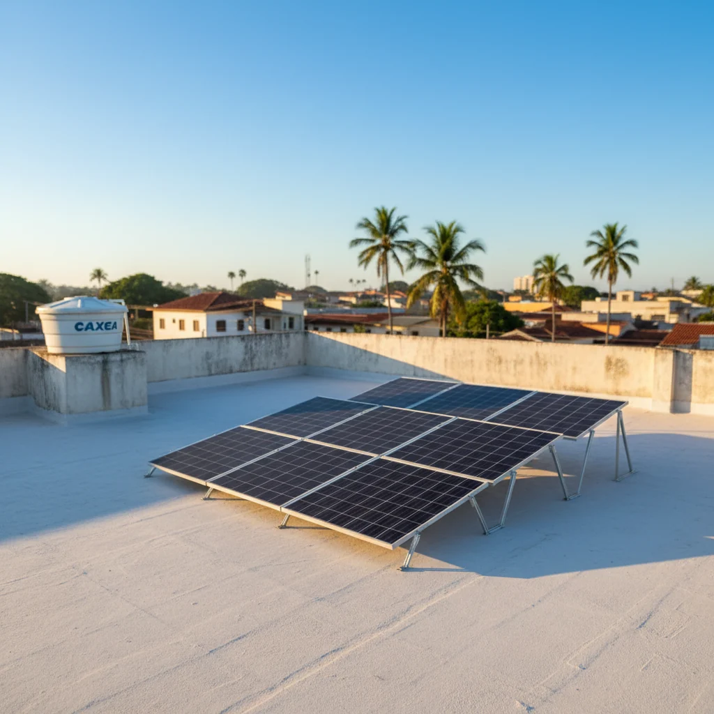 Sistema solar residencial instalado em São José de Ribamar-MA