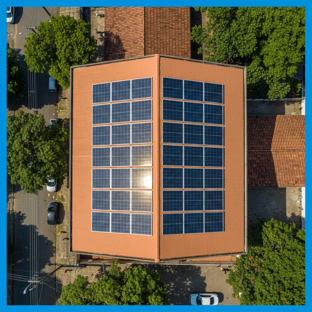 Sistema solar comercial em São Luís-MA
